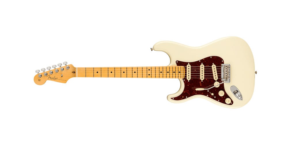 Stratocaster Left-Hand Maple Fingerboard Olympic White